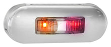Load image into Gallery viewer, LED RED/AMBER SIDE MARKER LAMP 12/24V 2 LED&#39;s STAINLESS STEEL    86ARM
