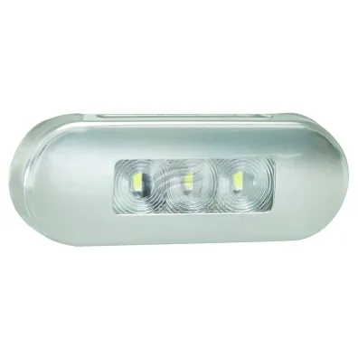 LED REAR END OUTLINE MARKR LMP 12/24V 3 LED's STAINLESS STEEL  86RM