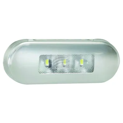 LED FRONT END OUTLINE MARKER 12/24V 3 LED's STAINLESS STEEL  86AM