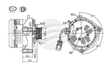 Load image into Gallery viewer, ALT 12V 215A, GM, LS1, HOLDEN, UNIVERSAL TYPE APPLICATIONS BKS-LS215
