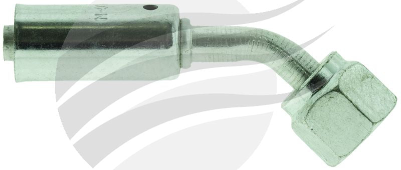 AC FITTING 45 DEGREE #6 ALUMINIUM REDUCED BEADLOCK RB1311